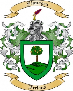 Flanagen Family Crest from Ireland