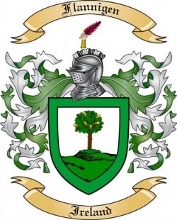 Flannigen Family Crest from Ireland
