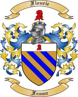 Flourie Family Crest from France