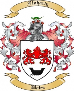 Fluharty Family Crest from Wales
