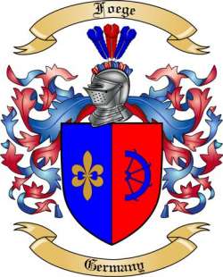 Foege Family Crest from Germany