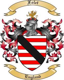 Folet Family Crest from England2