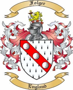 Folger Family Crest from England