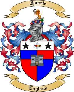Foorte Family Crest from England