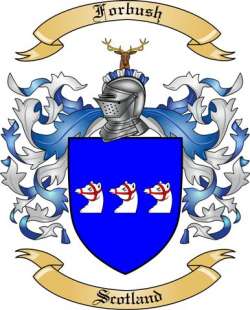 Forbush Family Crest from Scotland