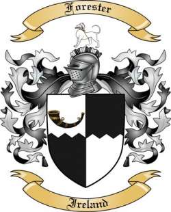 Forester Family Crest from Ireland