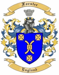 Forster Family Crest from England