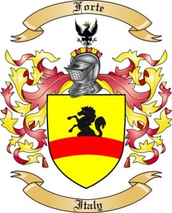 Forte Family Crest from Italy