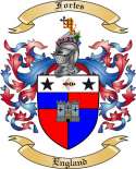 Fortes Family Crest from England