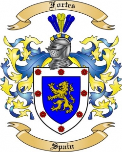 Fortes Family Crest from Spain2
