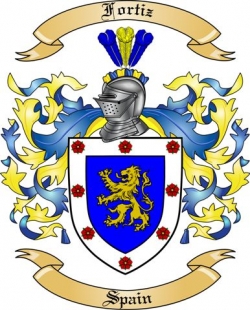 Fortiz Family Crest from Spain2