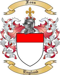Foss Family Crest from England