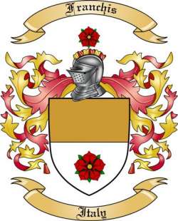 Franchis Family Crest from Italy