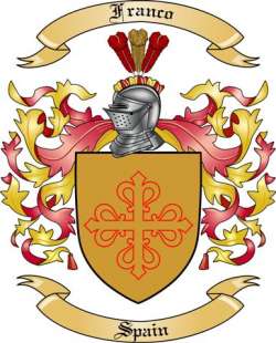 Franco Family Crest from Spain