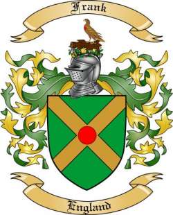 Frank Family Crest from England