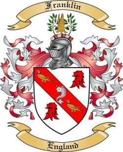 Franklin Family Crest from England