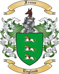 Freece Family Crest from England