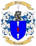 Freer Family Crest from Germany