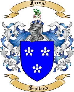 Fresal Family Crest from Scotland
