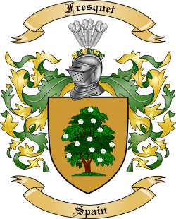 Fresquet Family Crest from Spain