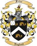 Friar Family Crest from England