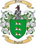 Friese Family Crest from England