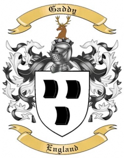 Gaddy Family Crest from England