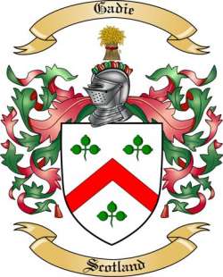 Gadie Family Crest from Scotland