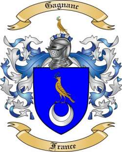 Gagnanc Family Crest from France