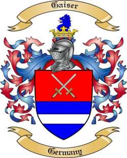 Gaiser Family Crest from Germany