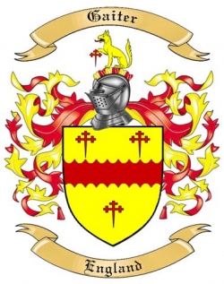 Gaiter Family Crest from England