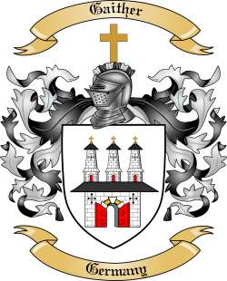 Gaither Family Crest from Germany