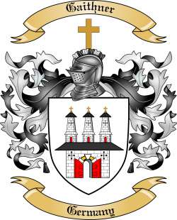 Gaithner Family Crest from Germany