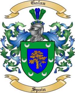 Galan Family Crest from Spain
