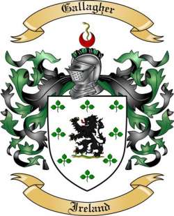 Gallagher Family Crest from Ireland