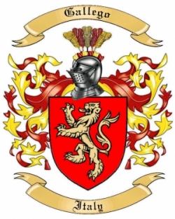 Gallego Family Crest from Italy
