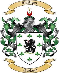 Galligar Family Crest from Ireland
