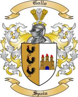 Gallo Family Crest from Spain