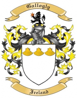 Gallogly Family Crest from Ireland