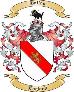 Gallop Family Crest from England