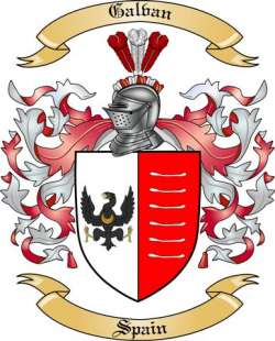 Galvan Family Crest from Spain