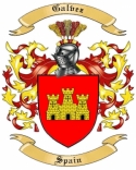 Galvez Family Crest from Spain