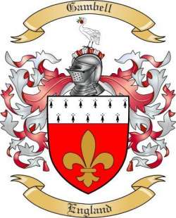 Gambell Family Crest from England
