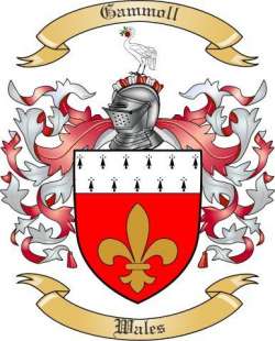 Gammoll Family Crest from Wales