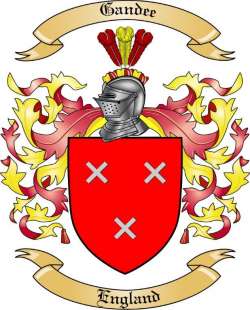 Gandee Family Crest from England