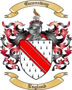 Gannaway Family Crest from England