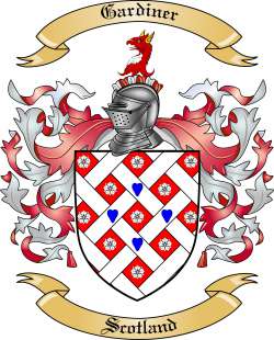 Gardiner Family Crest from Scotland
