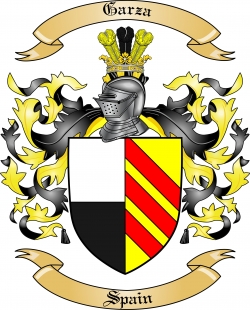 Garza Family Crest from Spain