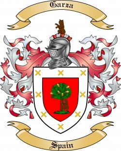Garza Family Crest from Spain3