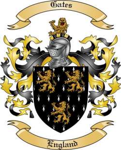 Gates Family Crest from England